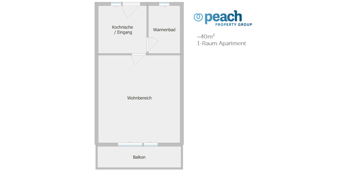 Etagenwohnung Essen Stadtbezirk III - 1 Zimmer, 40 m&sup2;, 375&euro; | Angebot:23866163