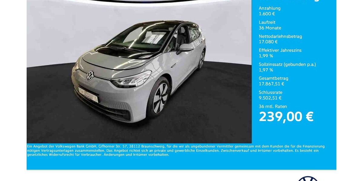 VW ID.3 29.324 km 18.680 &euro; Unna 59423