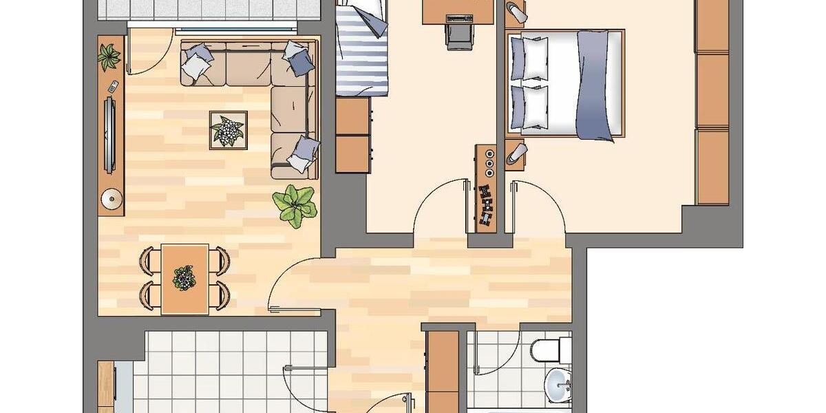 Erdgeschoßwohnung Dortmund Brackel - 3.5 Zimmer, 68 m&sup2;, 533&euro; | Angebot:26008891