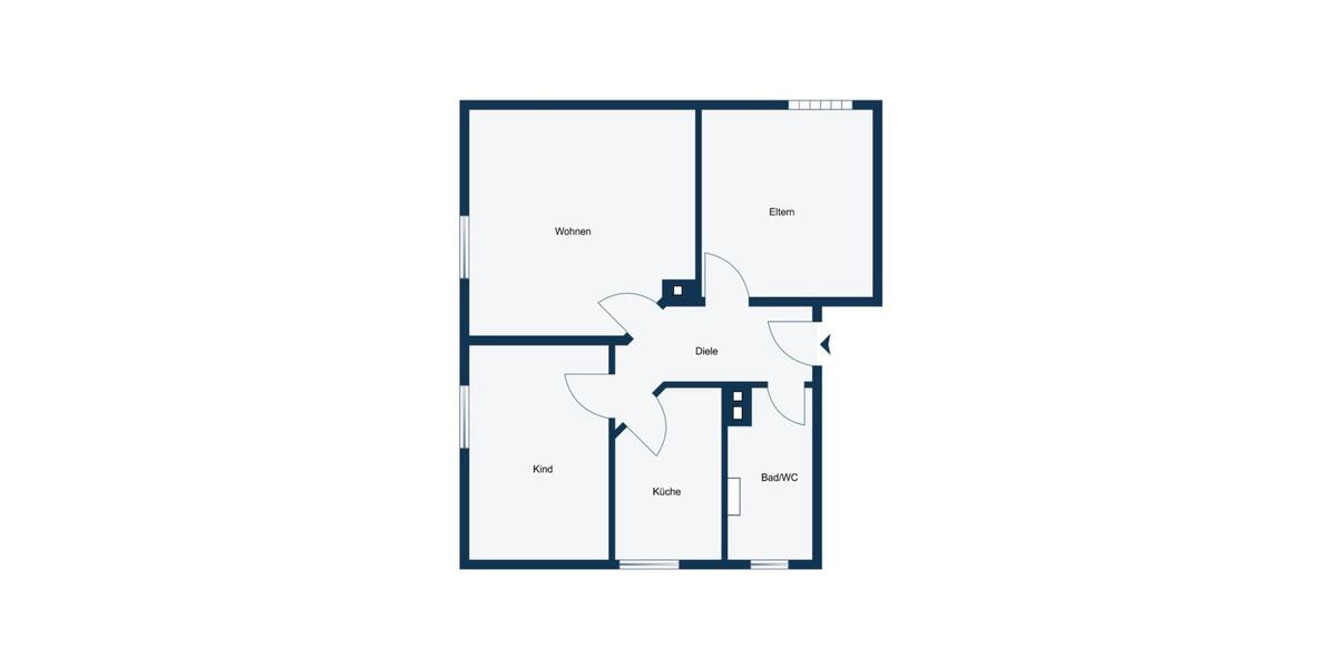 Erdgeschoßwohnung Gelsenkirchen Gelsenkirchen-Nord - 3 Zimmer, 57 m&sup2;, 470&euro; | Angebot:26278515