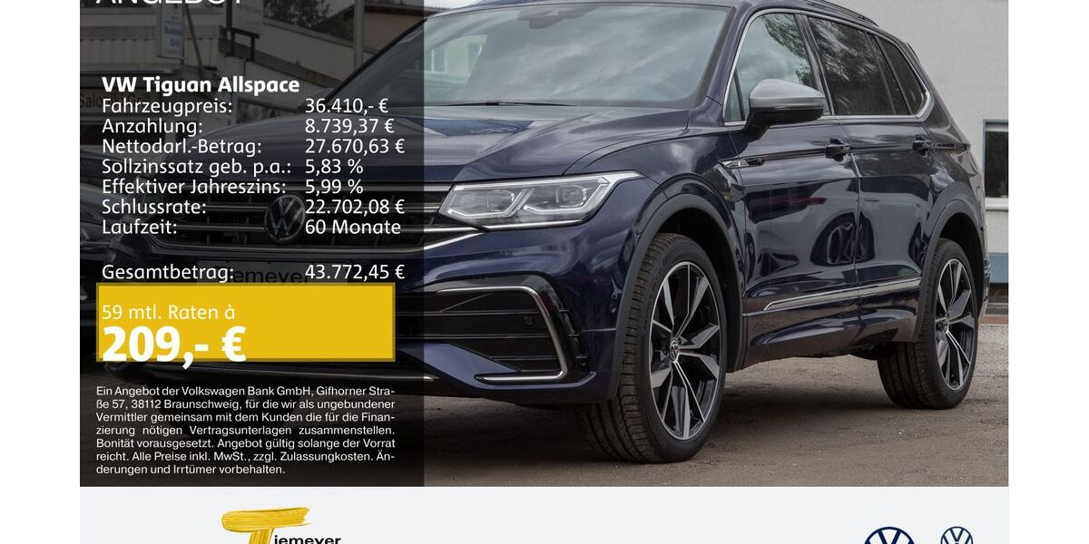 VW Tiguan Allspace 50.123 km 35.670 &euro; Castrop-Rauxel 44575