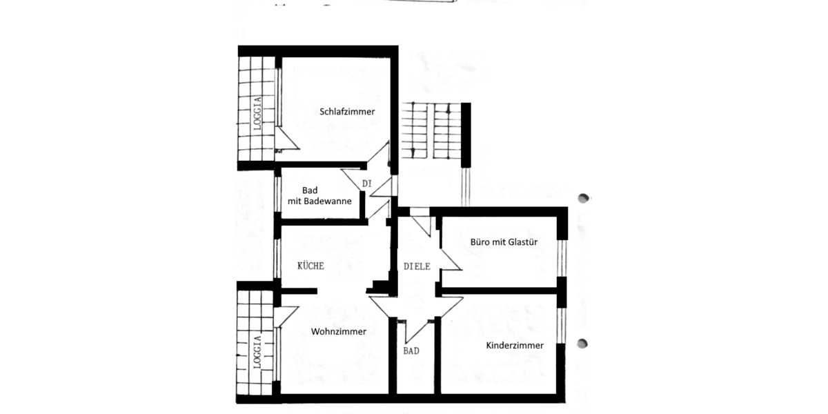 Etagenwohnung Essen Stadtbezirk VIII - 4 Zimmer, 98 m&sup2;, 890&euro; | Angebot:25385658