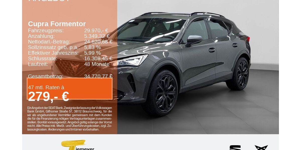 Cupra Formentor 22.499 km 29.940 &euro; Gelsenkirchen OT Beckhausen 45899