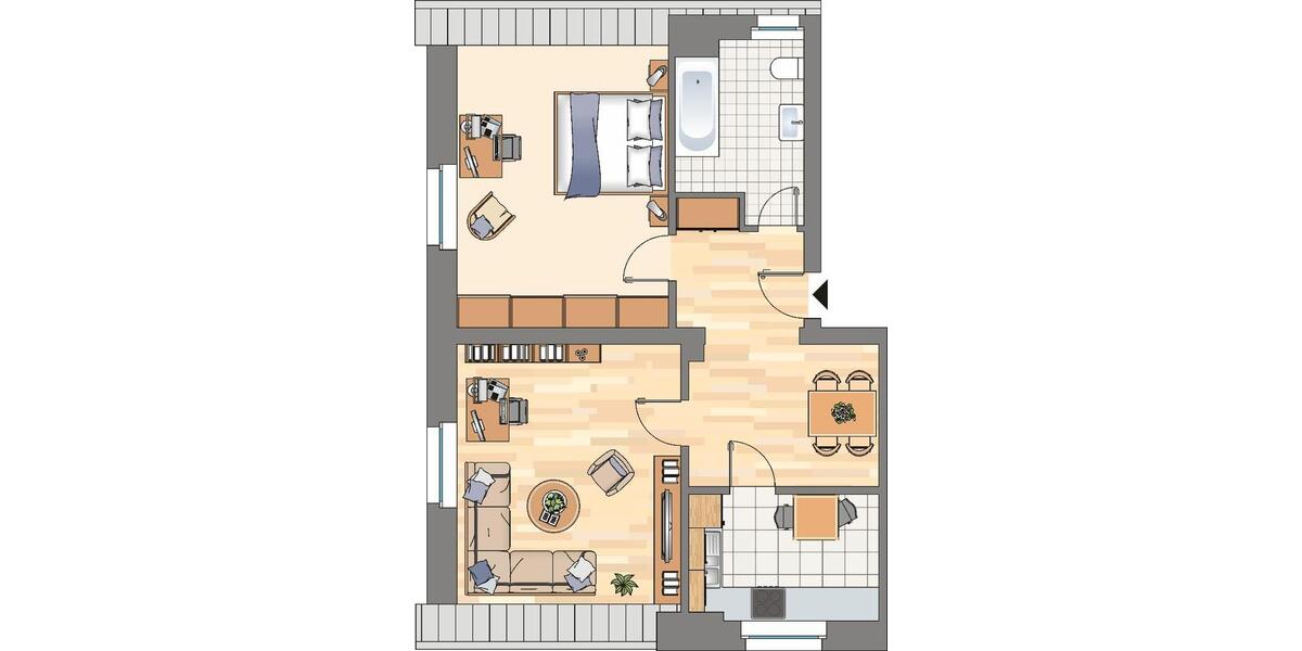 Etagenwohnung Dortmund Bövinghausen - 2.5 Zimmer, 65 m&sup2;, 475&euro; | Angebot:25801783