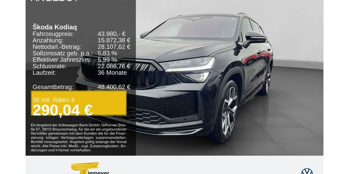 Skoda Kodiaq 9.490 km 43.980 &euro; Recklinghausen 45663