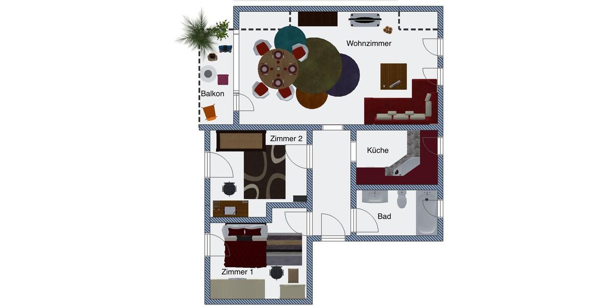 Dachgeschoßwohnung Dortmund Brackel - 3.5 Zimmer, 75 m&sup2;, 520&euro; | Angebot:26025225