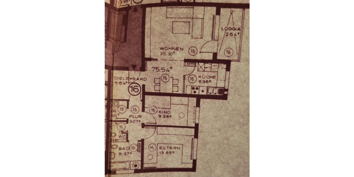 Etagenwohnung Essen Stadtbezirk VII - 3.5 Zimmer, 76 m&sup2;, 200.000&euro; | Angebot:23490586