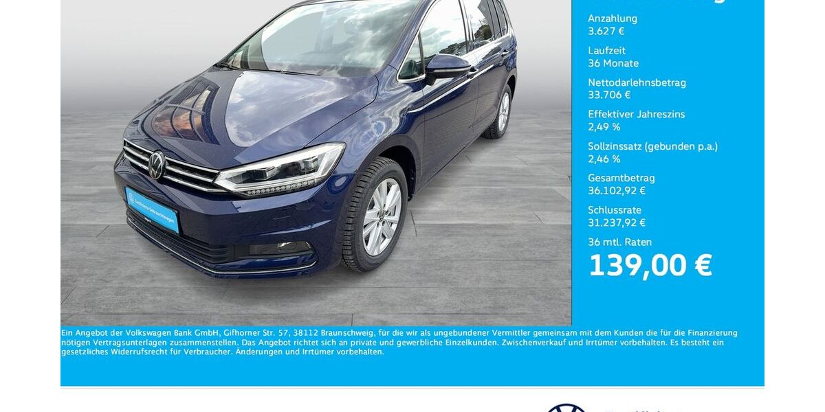 VW Touran 11.512 km 37.333 &euro; Dortmund 44141