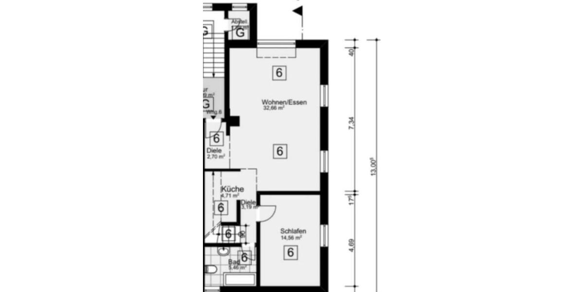 Maisonettenwohnung Bochum Wiemelhausen - 3.5 Zimmer, 52 m&sup2;, 2.500&euro; | Angebot:26040225