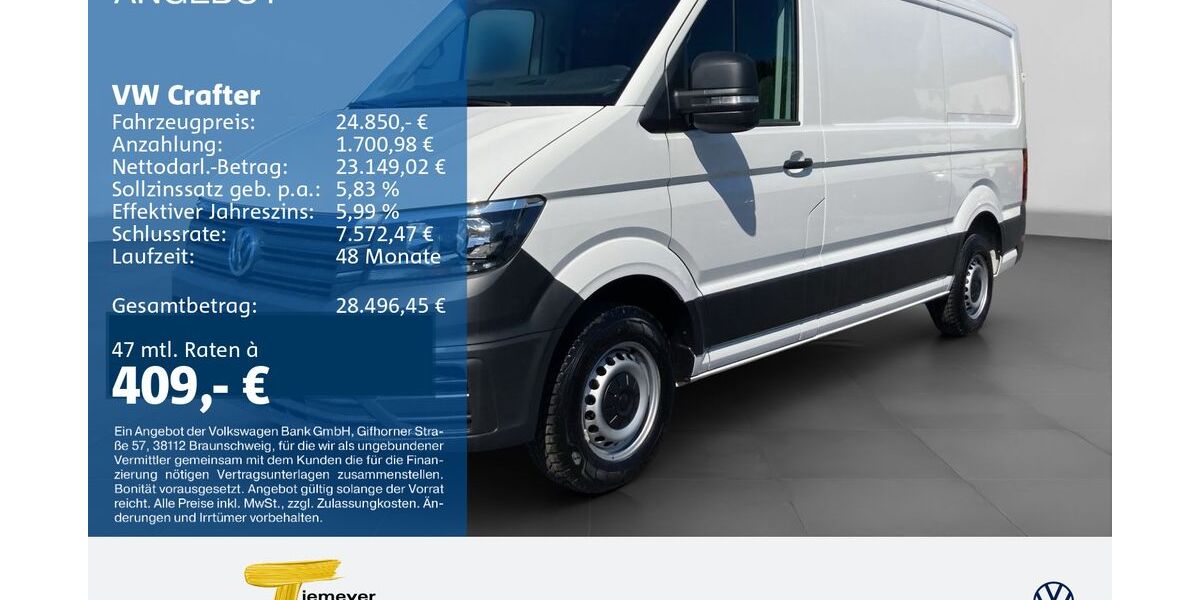 VW Crafter 20.045 km 24.420 &euro; Bochum 44892