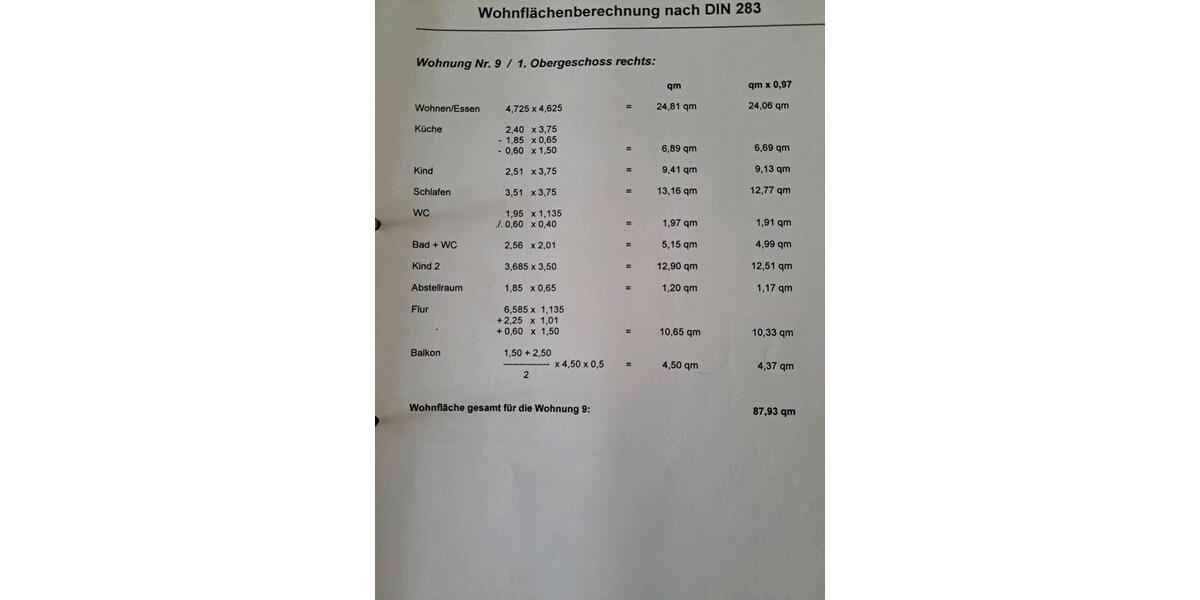 Etagenwohnung Hagen Hagen-Nord - 4 Zimmer, 88 m&sup2;, 270.000&euro; | Angebot:26186595