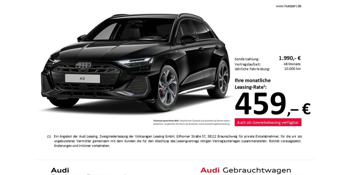 Audi A3 8.645 km 48.411 &euro; Dortmund 44143