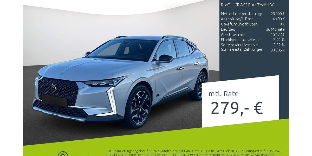 DS Automobiles DS4 29.302 km 21.989 &euro; Dortmund 44263