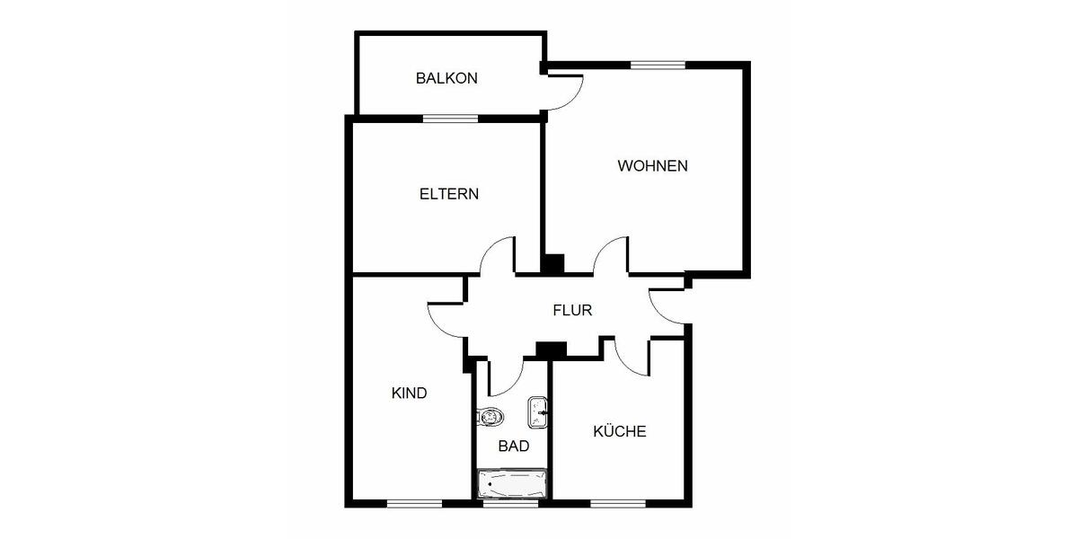 Etagenwohnung Gelsenkirchen Gelsenkirchen-Nord - 3 Zimmer, 67 m&sup2;, 479&euro; | Angebot:24852332