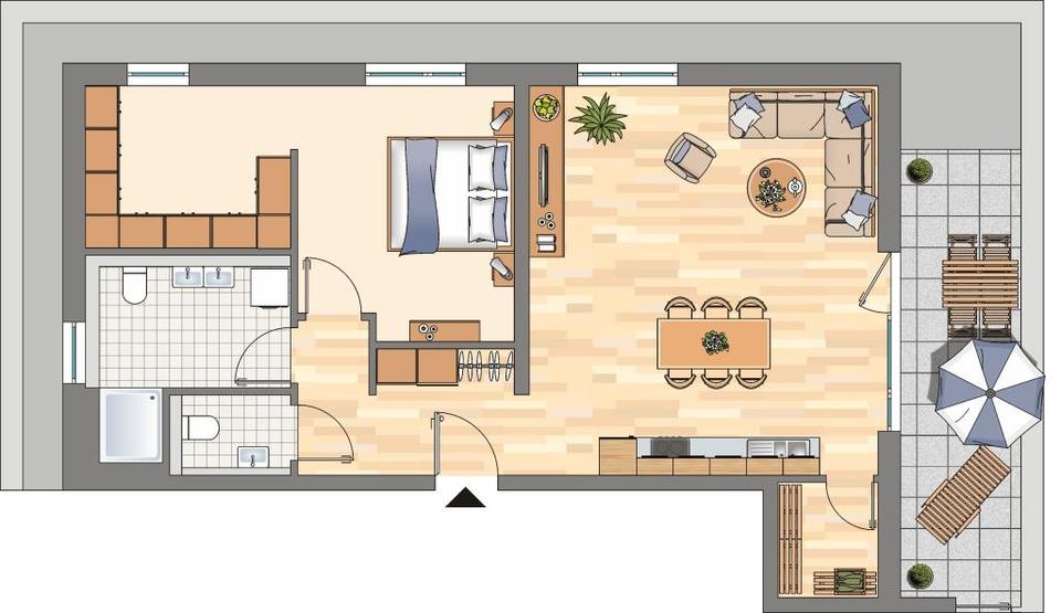 Etagenwohnung Dortmund Mengede - 3 Zimmer, 85 m&sup2;, 1.039&euro; | Angebot:24878002