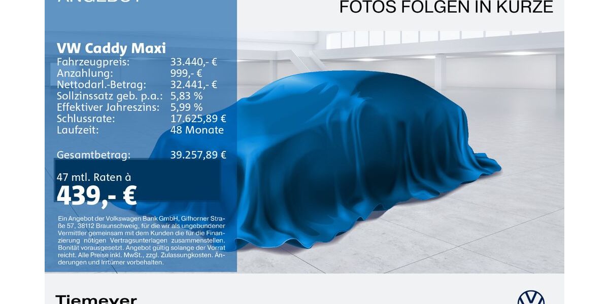 VW Caddy 48.630 km 33.440 &euro; Recklinghausen 45663