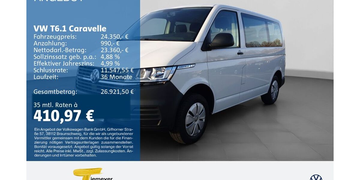 VW T6 Caravelle 99.990 km 21.410 &euro; Bochum 44892
