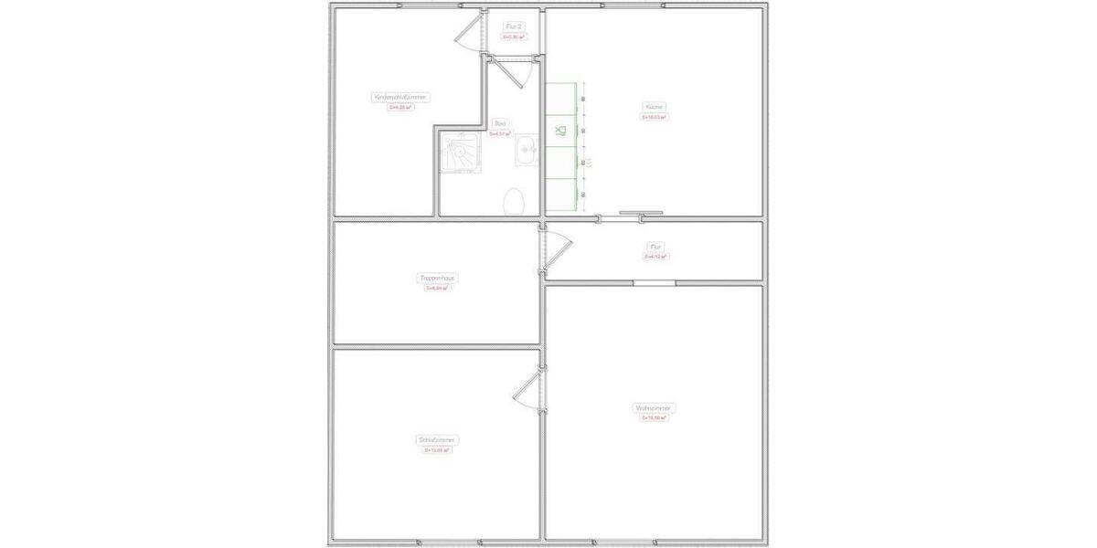 Etagenwohnung Recklinghausen Grullbad - 3 Zimmer, 70 m&sup2;, 560&euro; | Angebot:26422020