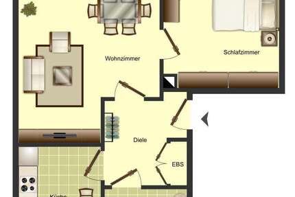 Wohnung Unna - 2.5 Zimmer, 51 m&sup2;, 379&euro; | Angebot:26729539