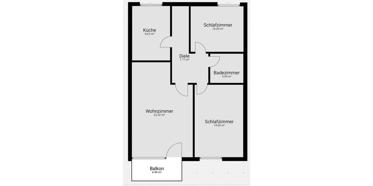 Etagenwohnung Essen Stadtbezirk VI - 3 Zimmer, 70 m&sup2;, 139.000&euro; | Angebot:26224709