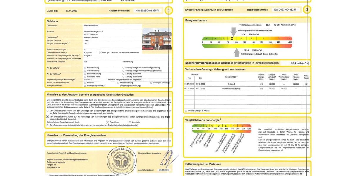 Etagenwohnung Dortmund Gartenstadt - 3 Zimmer, 80 m&sup2;, 275.000&euro; | Angebot:26572808