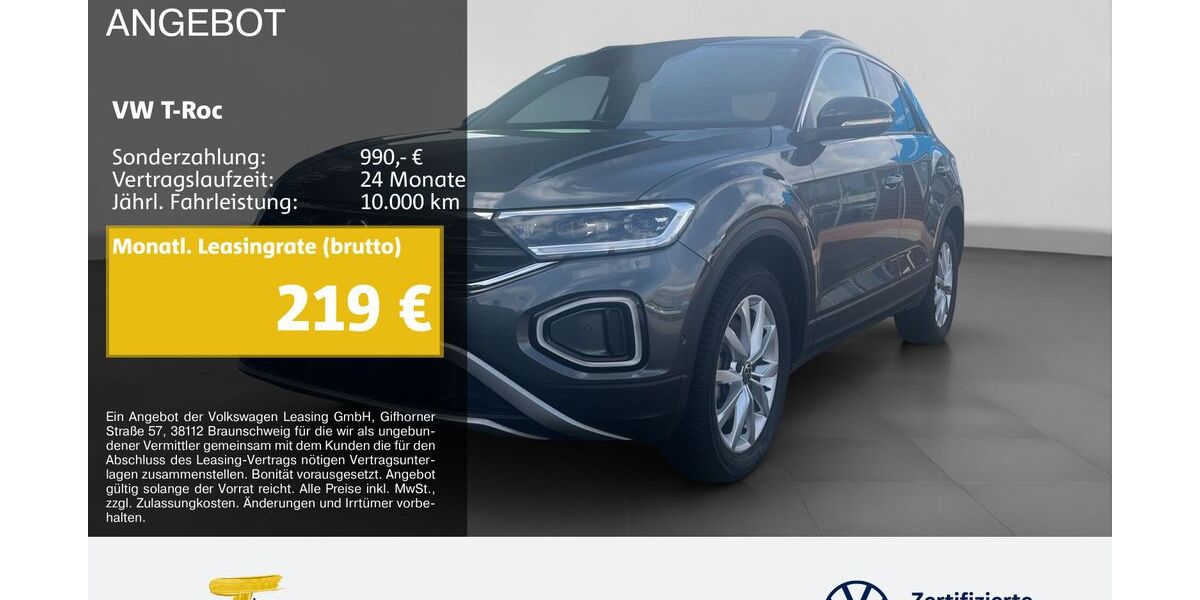 VW T-Roc 12.055 km 30.190 &euro; Marl 45770