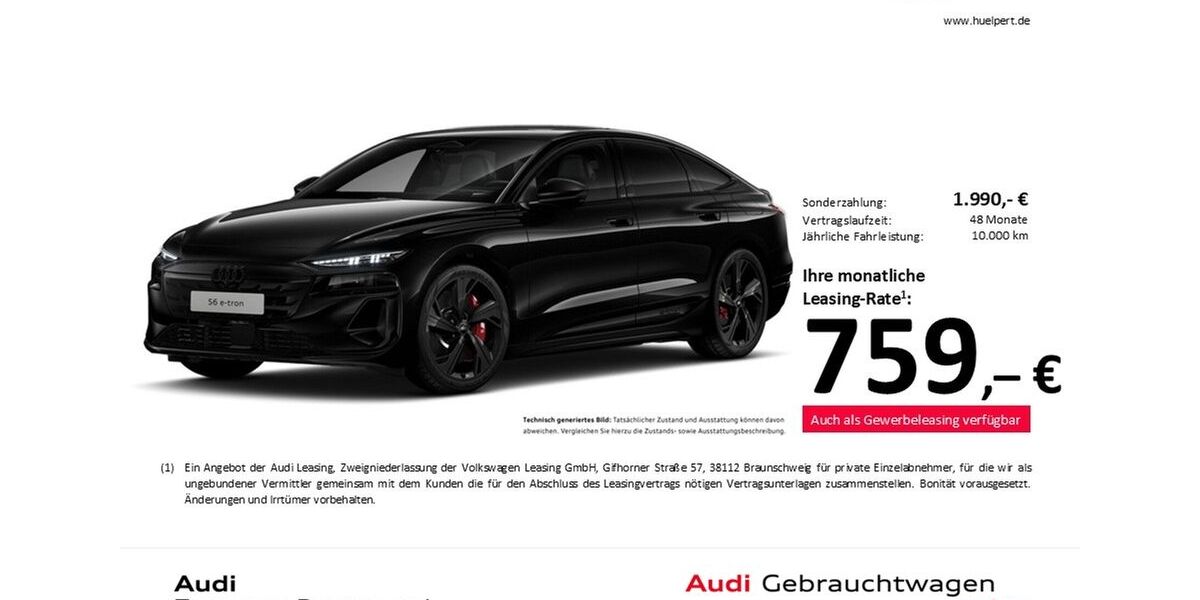 Audi S6 e-tron 7.464 km 85.998 &euro; Dortmund 44143