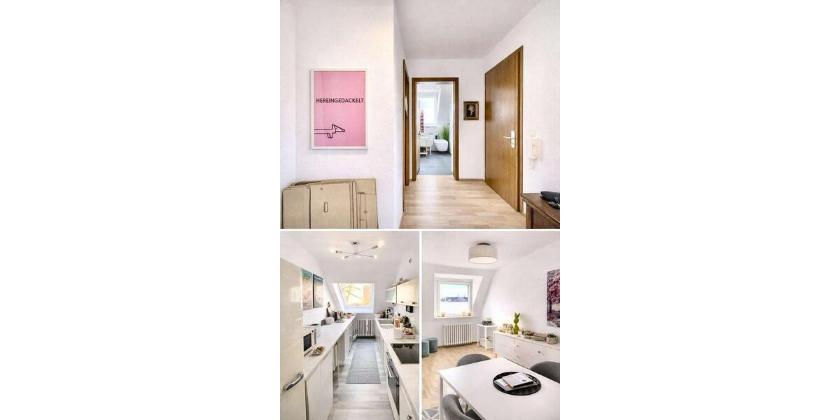 Dachgeschoßwohnung Essen Stadtbezirk II - 3 Zimmer, 66 m&sup2;, 650&euro; | Angebot:24813812