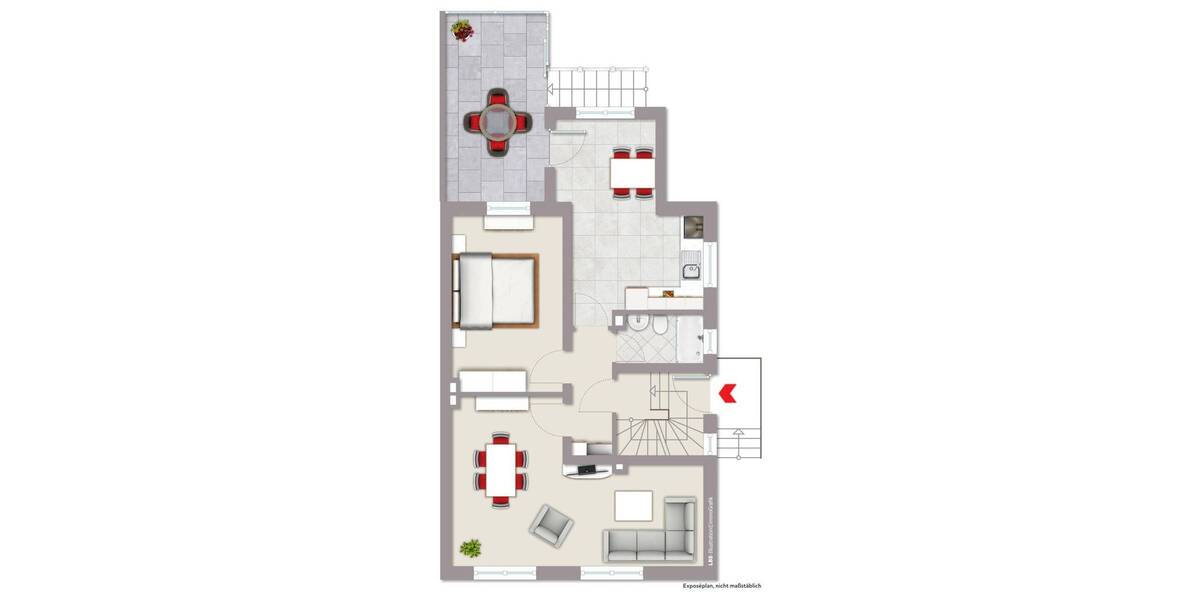 Etagenwohnung Dorsten Feldmark - 2 Zimmer, 79 m&sup2;, 199.000&euro; | Angebot:25737041