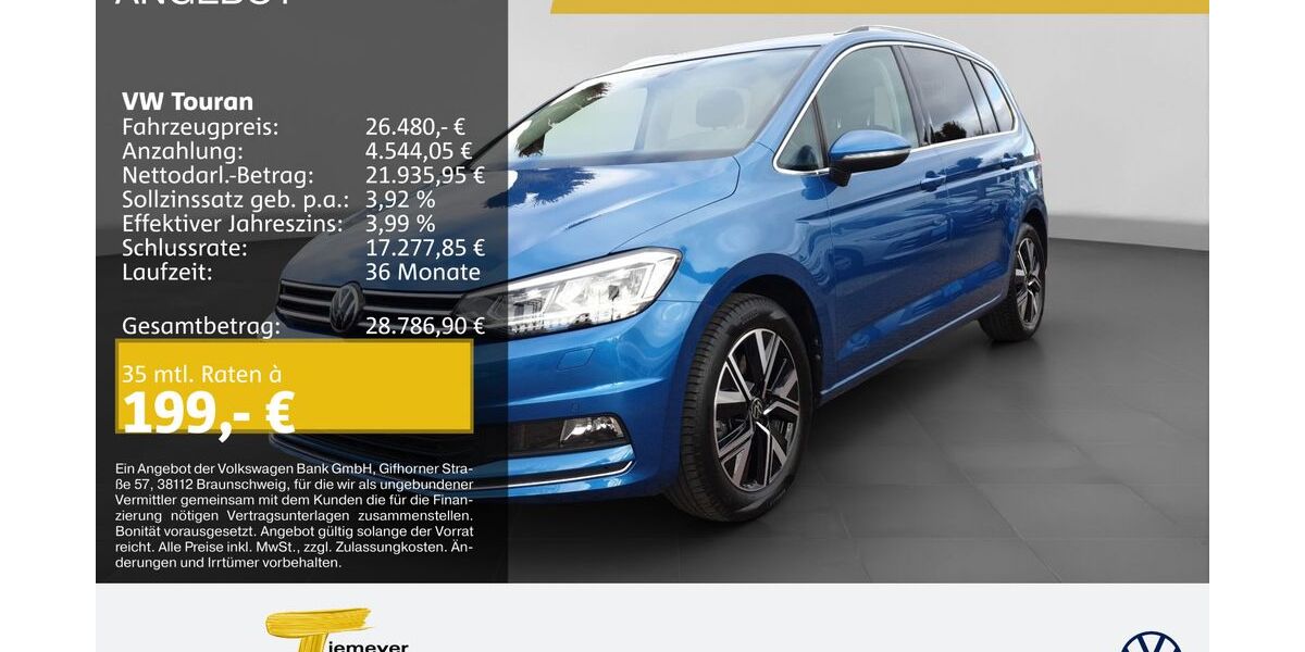 VW Touran 41.290 km 26.480 &euro; Bochum 44892