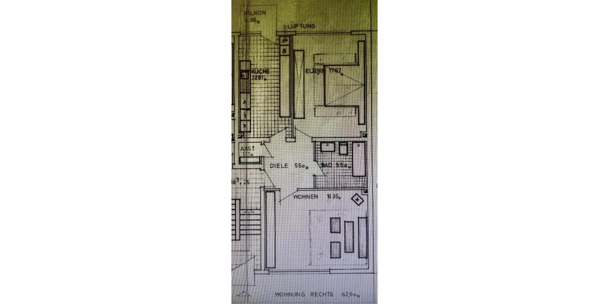 Etagenwohnung Gelsenkirchen Resse - 2 Zimmer, 63 m&sup2;, 490&euro; | Angebot:25100479