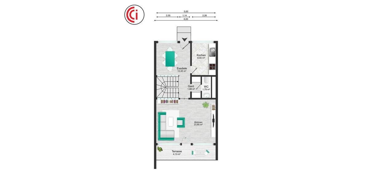 Reihenendhaus Wetter (Ruhr) Wengern - 5 Zimmer, 143 m&sup2;, 275.000&euro; | Angebot:26276308