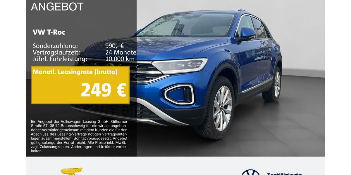 VW T-Roc 6.833 km 29.650 &euro; Marl 45770