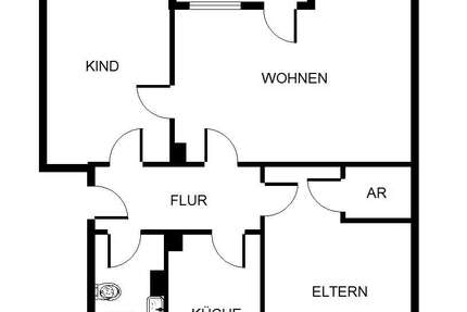 Wohnung Gelsenkirchen Hassel - 3 Zimmer, 66 m&sup2;, 469&euro; | Angebot:25915695