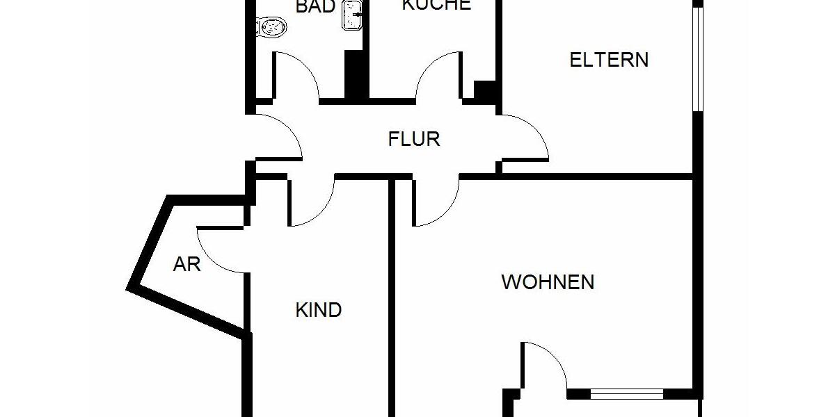 Etagenwohnung Gelsenkirchen Gelsenkirchen-Nord - 3 Zimmer, 64 m&sup2;, 439&euro; | Angebot:24852334