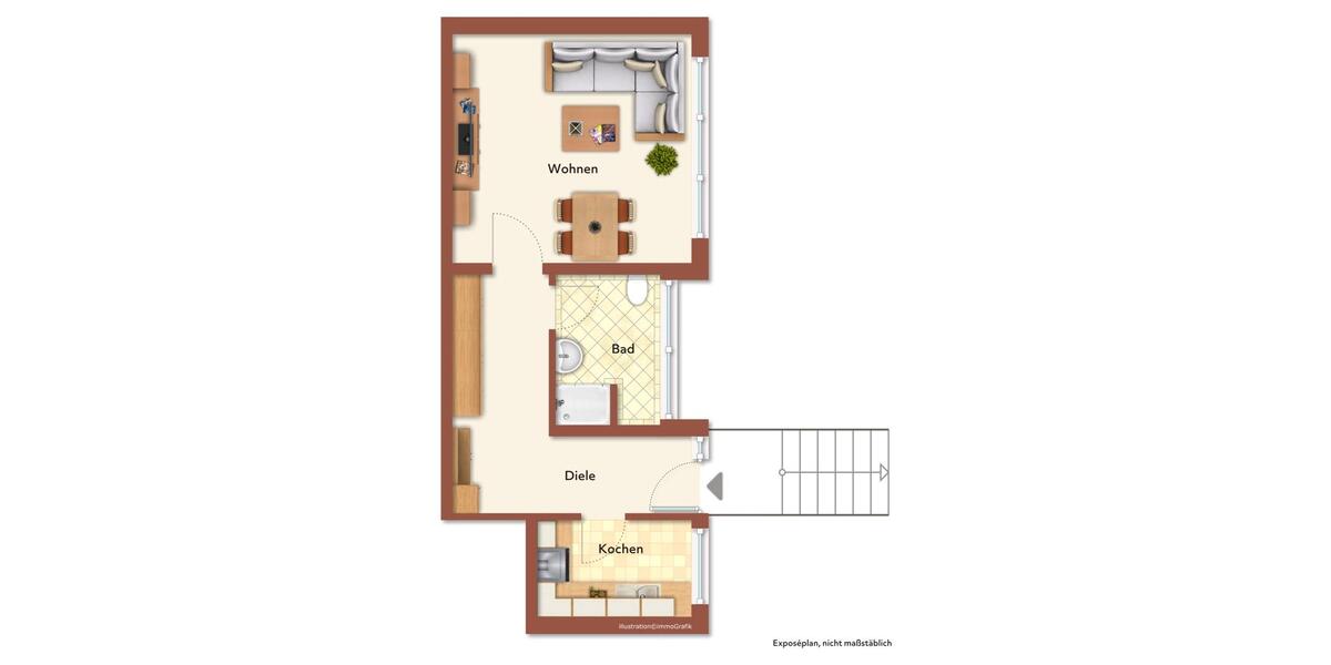 Etagenwohnung Hagen Hagen-Mitte - 1 Zimmer, 35 m&sup2;, 350&euro; | Angebot:26366547