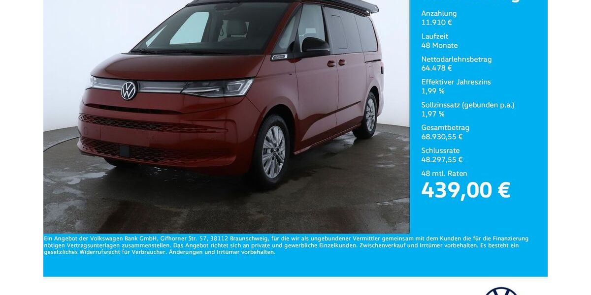 VW T7 California 8.598 km 76.388 &euro; Dortmund 44379