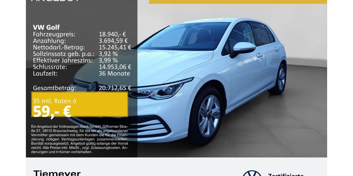 VW Golf 35.249 km 18.450 &euro; Bochum 44892