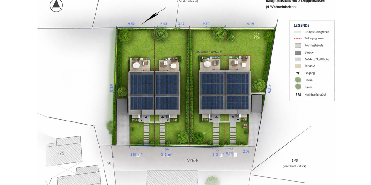 Doppelhaushälfte Essen Kupferdreh - 4 Zimmer, 102 m&sup2;, 635.715&euro; | Angebot:26043418