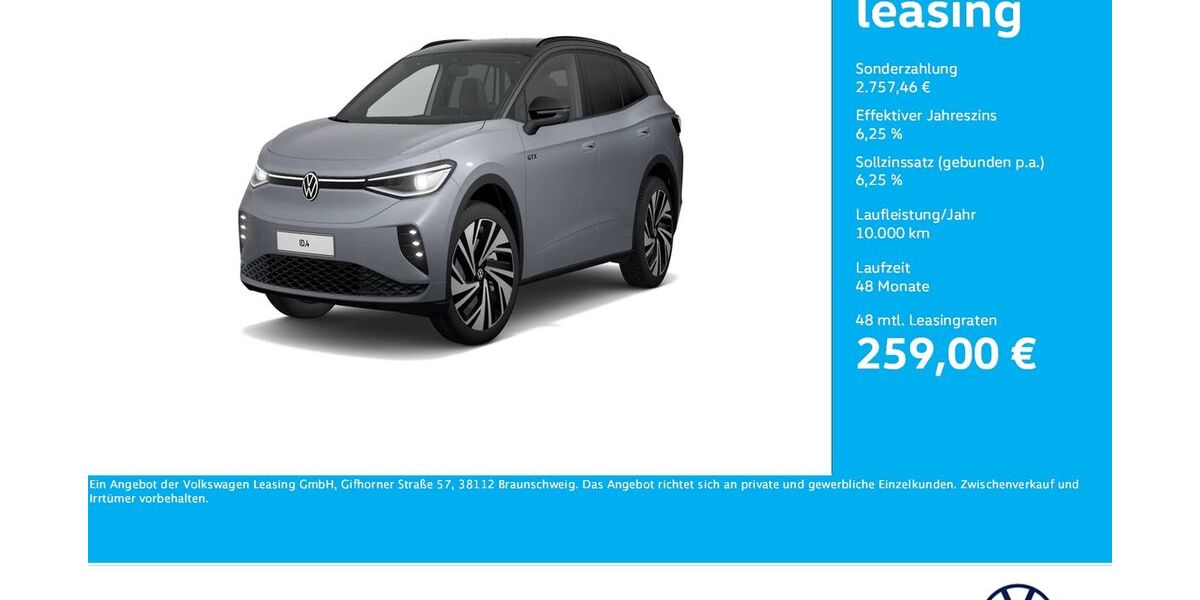 VW ID.4 59.634 km 28.722 &euro; Unna 59423