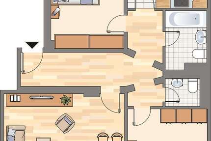 Wohnung Herne Börnig - 3 Zimmer, 69 m&sup2;, 499&euro; | Angebot:26098504