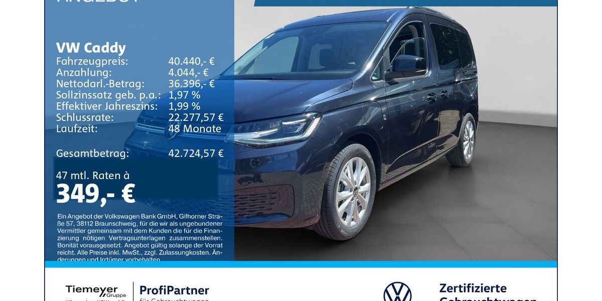 VW Caddy 9.257 km 40.440 &euro; Recklinghausen 45663