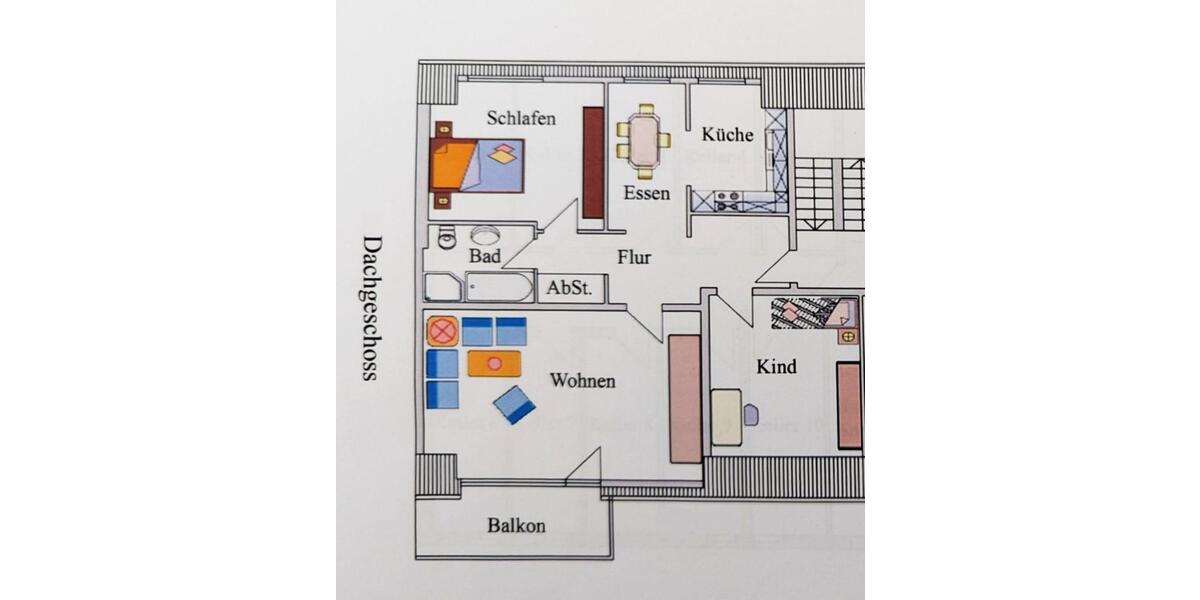 Dachgeschoßwohnung Oer-Erkenschwick Erkenschwick - 3 Zimmer, 95 m&sup2;, 800&euro; | Angebot:25635947