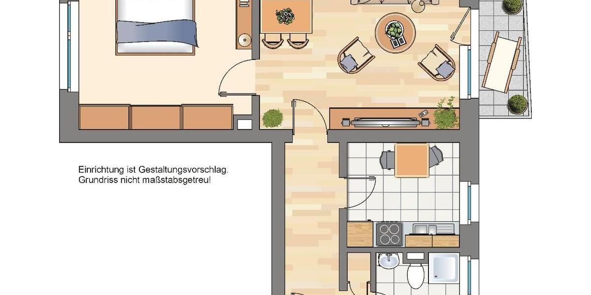 Etagenwohnung Gelsenkirchen Ückendorf - 2 Zimmer, 48 m&sup2;, 369&euro; | Angebot:26652160