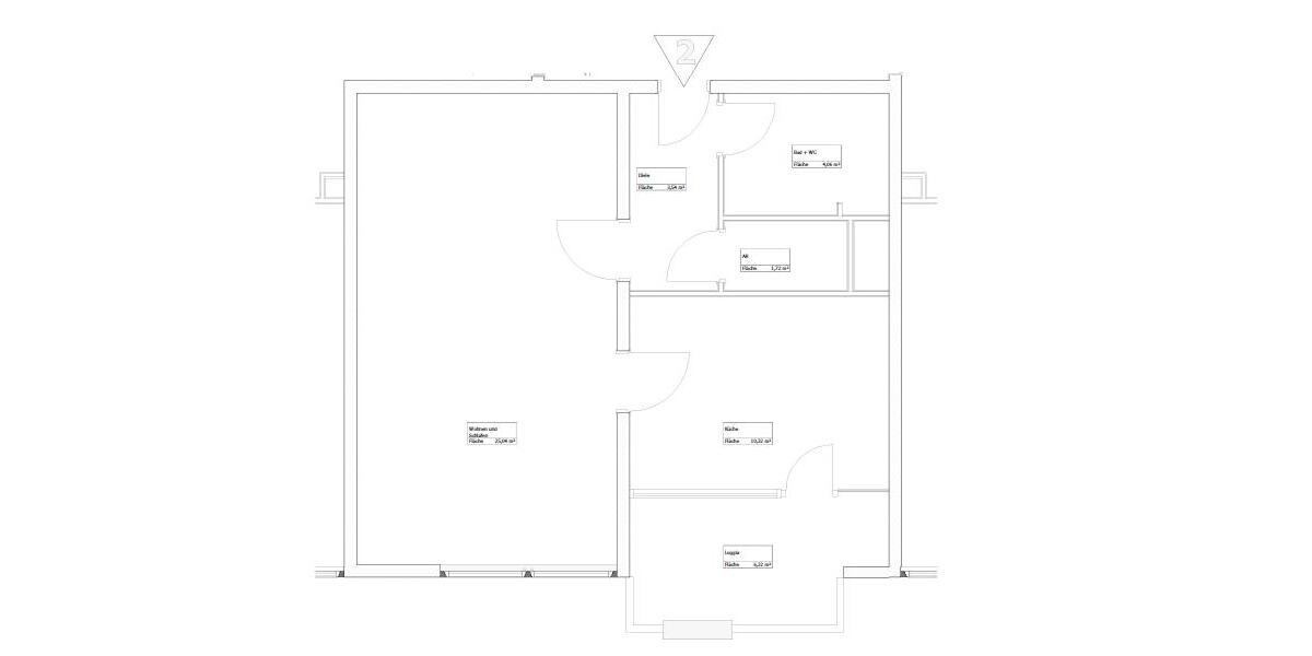 Etagenwohnung Herne Wanne-Bickern - 2 Zimmer, 57 m&sup2;, 453&euro; | Angebot:23217277
