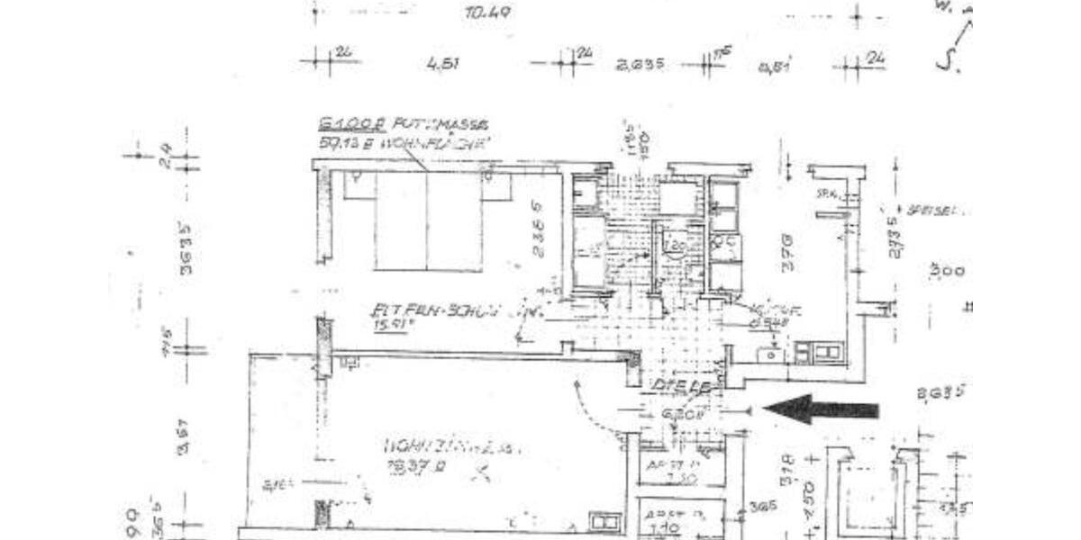 Etagenwohnung Gelsenkirchen Ückendorf - 2 Zimmer, 63 m&sup2;, 520&euro; | Angebot:26648868