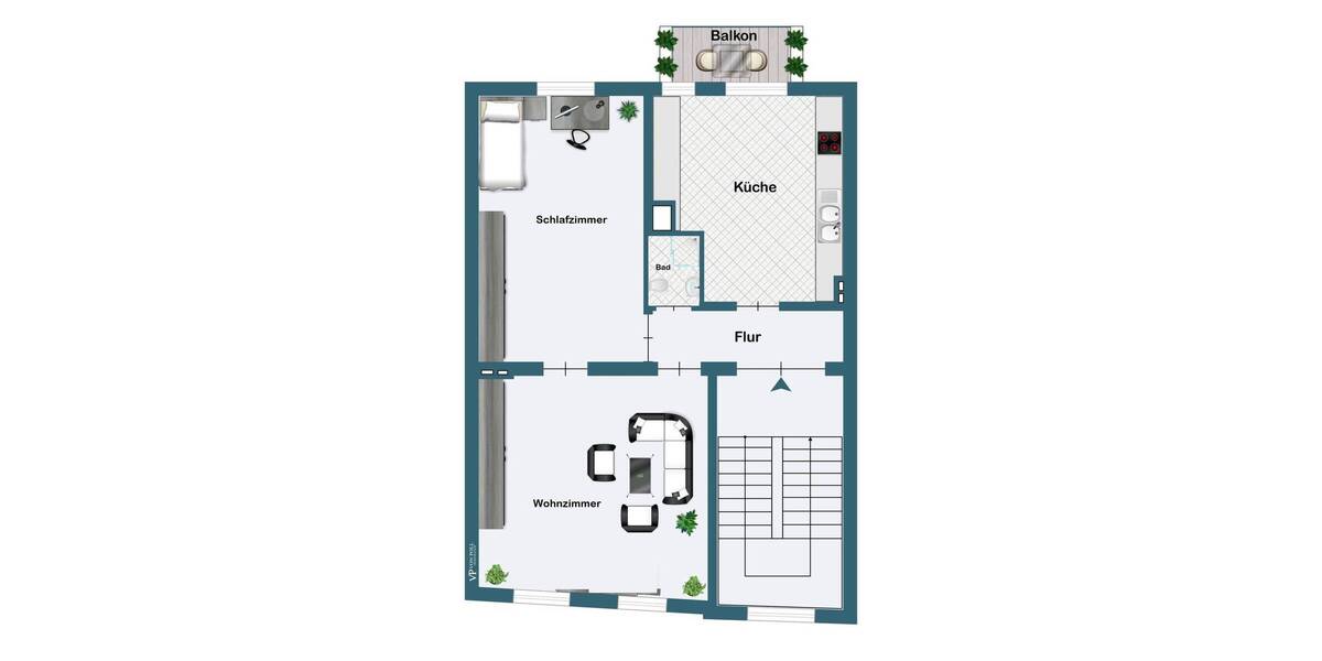 Etagenwohnung Dortmund Mitte - 5 Zimmer, 105 m&sup2;, 249.000&euro; | Angebot:26488027