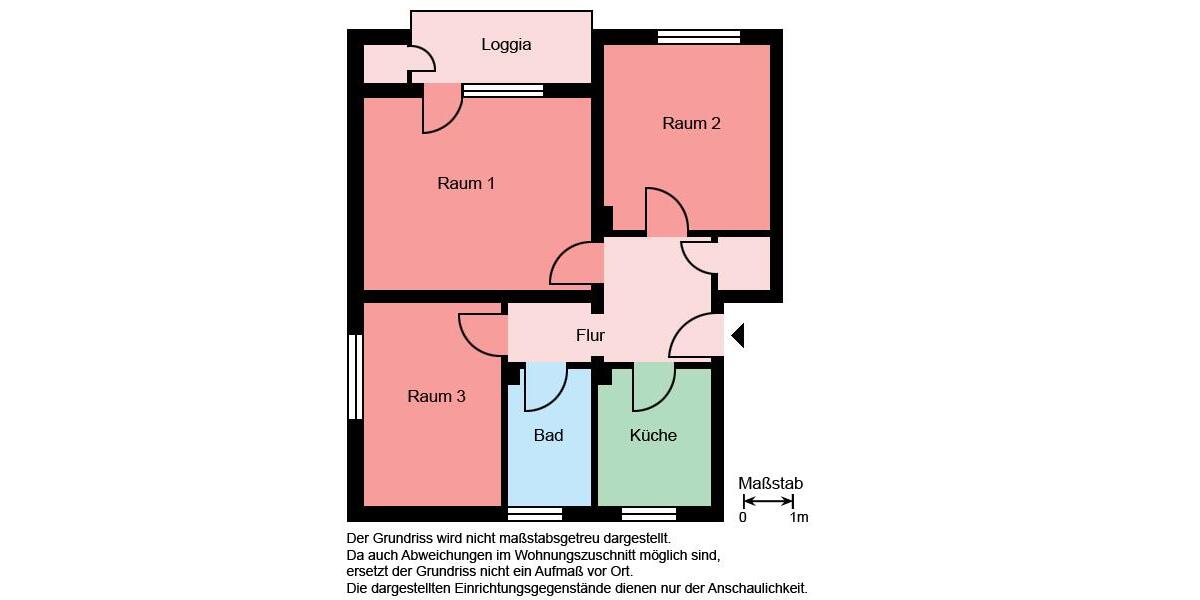 Erdgeschoßwohnung Bergkamen - 3 Zimmer, 68 m&sup2;, 529&euro; | Angebot:25893215