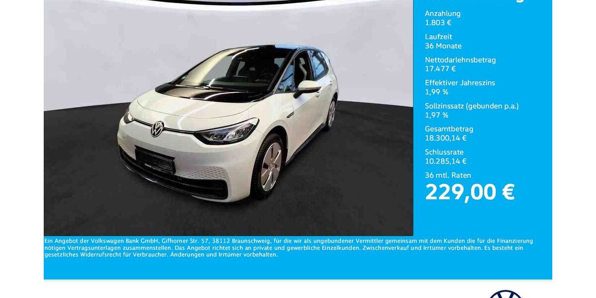 VW ID.3 37.282 km 19.280 &euro; Unna 59423