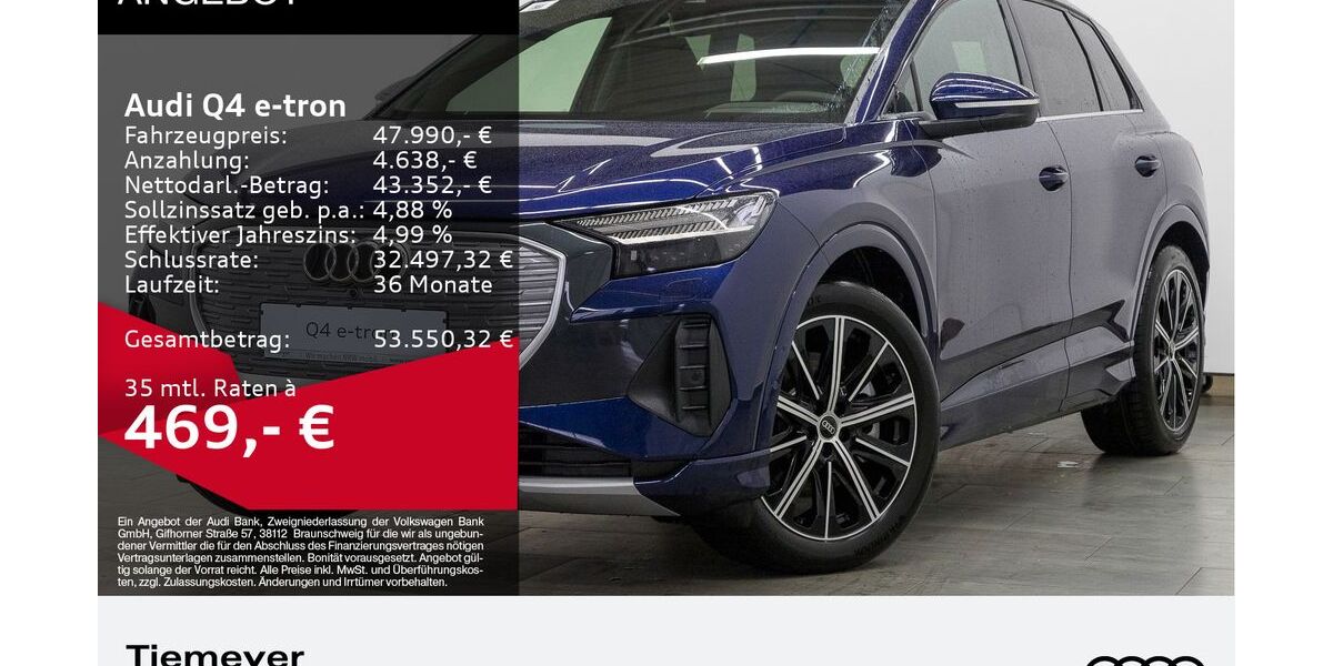 Audi Q4 e-tron 9.999 km 47.990 &euro; Bochum 44892